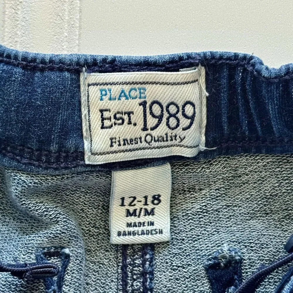 4/$10 - Children's Place Baby Boys Jeans with Adjustable Waistband | 12-18 Month